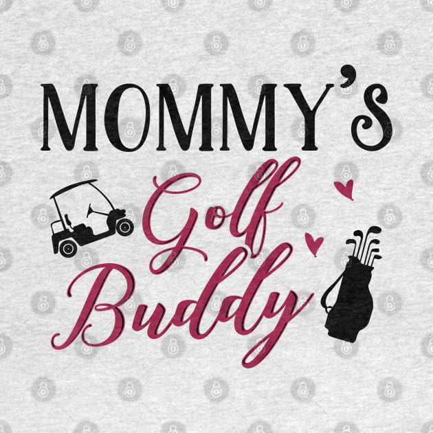 Golf Mom and Baby Matching T-shirts Gift by KsuAnn